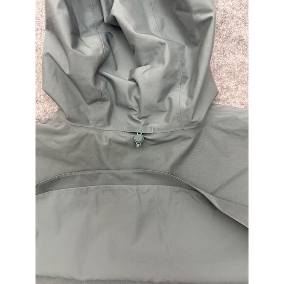 Lululemon Mid-Length Waterproof Rain Coat Jacket BGIB Belgian Blue Gray Size L - Picture 11 of 16